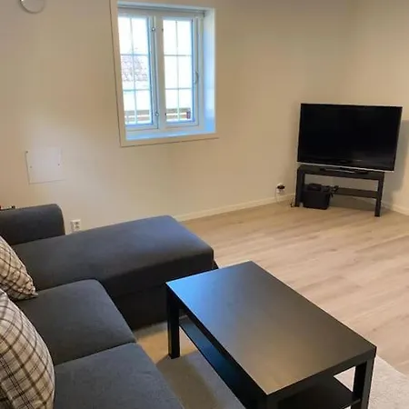 Moderne Og Fullt Utstyrt 3-rom Hageleilighet Sentrum Naer Apartamento