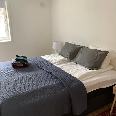 דירה Moderne Og Fullt Utstyrt 3-rom Hageleilighet Sentrum Naer